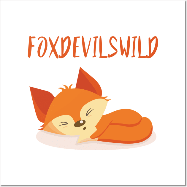 Foxdevilswild - Denglisch Joke Wall Art by DenglischQuotes